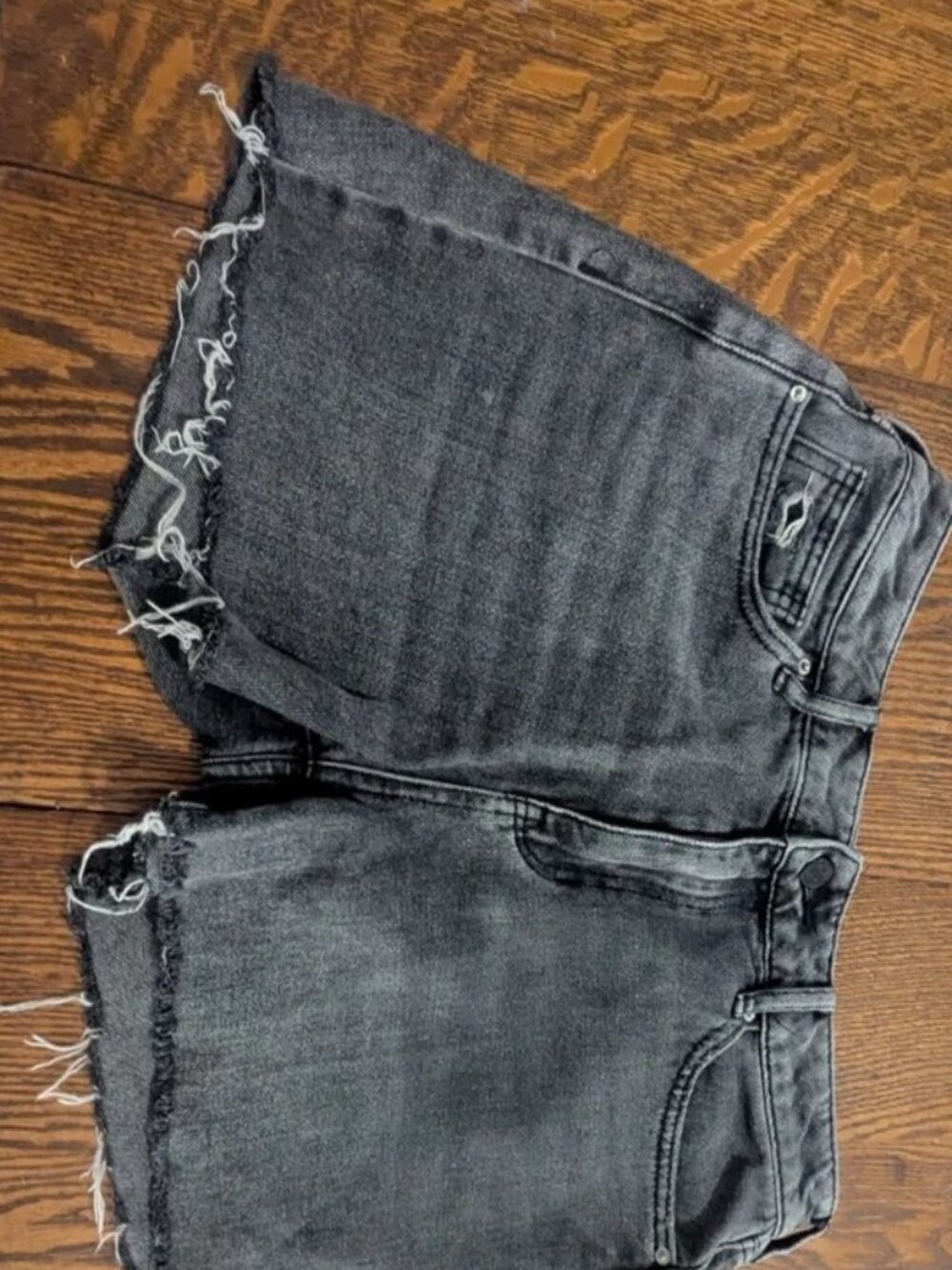 Frayed Summer PacSun Black Mom Jean Shorts Size 27 Unworn